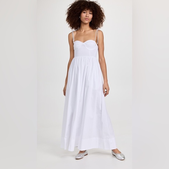 STAUD Landry White Dress M - Picture 3 of 8